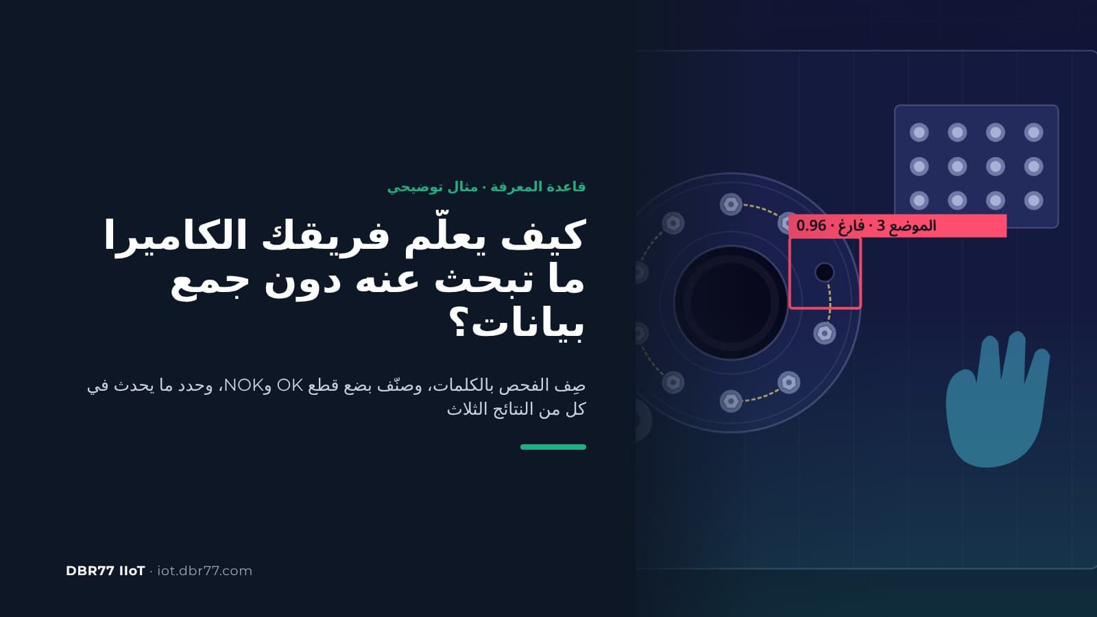 كيف يعلّم فريقك الكاميرا ما تبحث عنه دون جمع بيانات؟